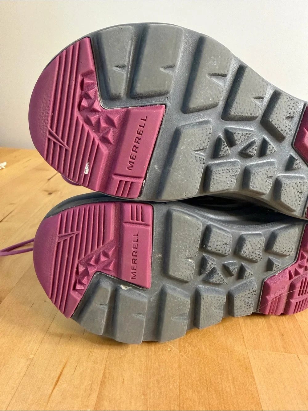 Merrell Kids Gray and Pink Insulated Snow Boots